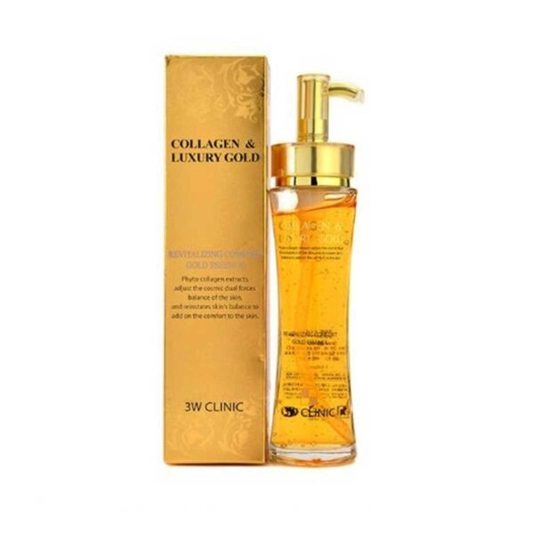 3W Clinic collagen and luxury revitalizing comfort 24K gold essence (150ml)